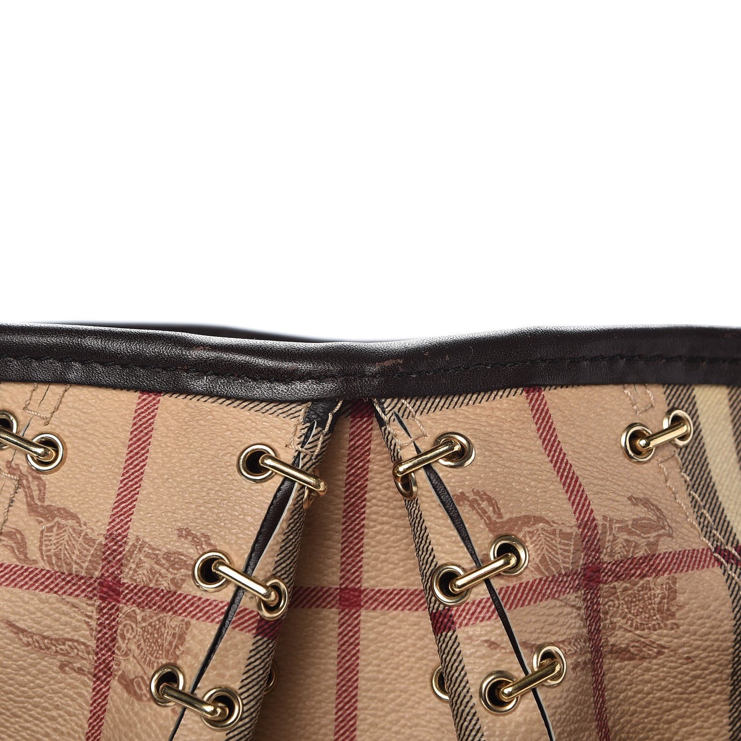 Haymarket Check Metal Stitch Lowry Dark Brown
