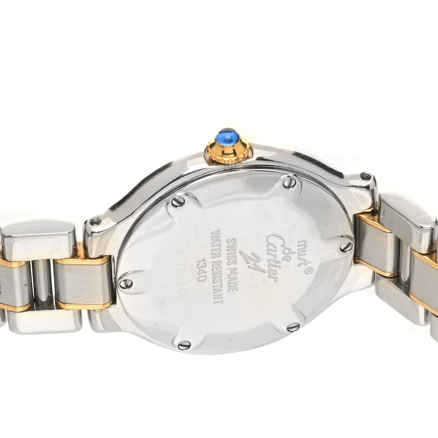 Stainless Steel 18K Yellow Gold 28mm Must De 21 Quartz Watch