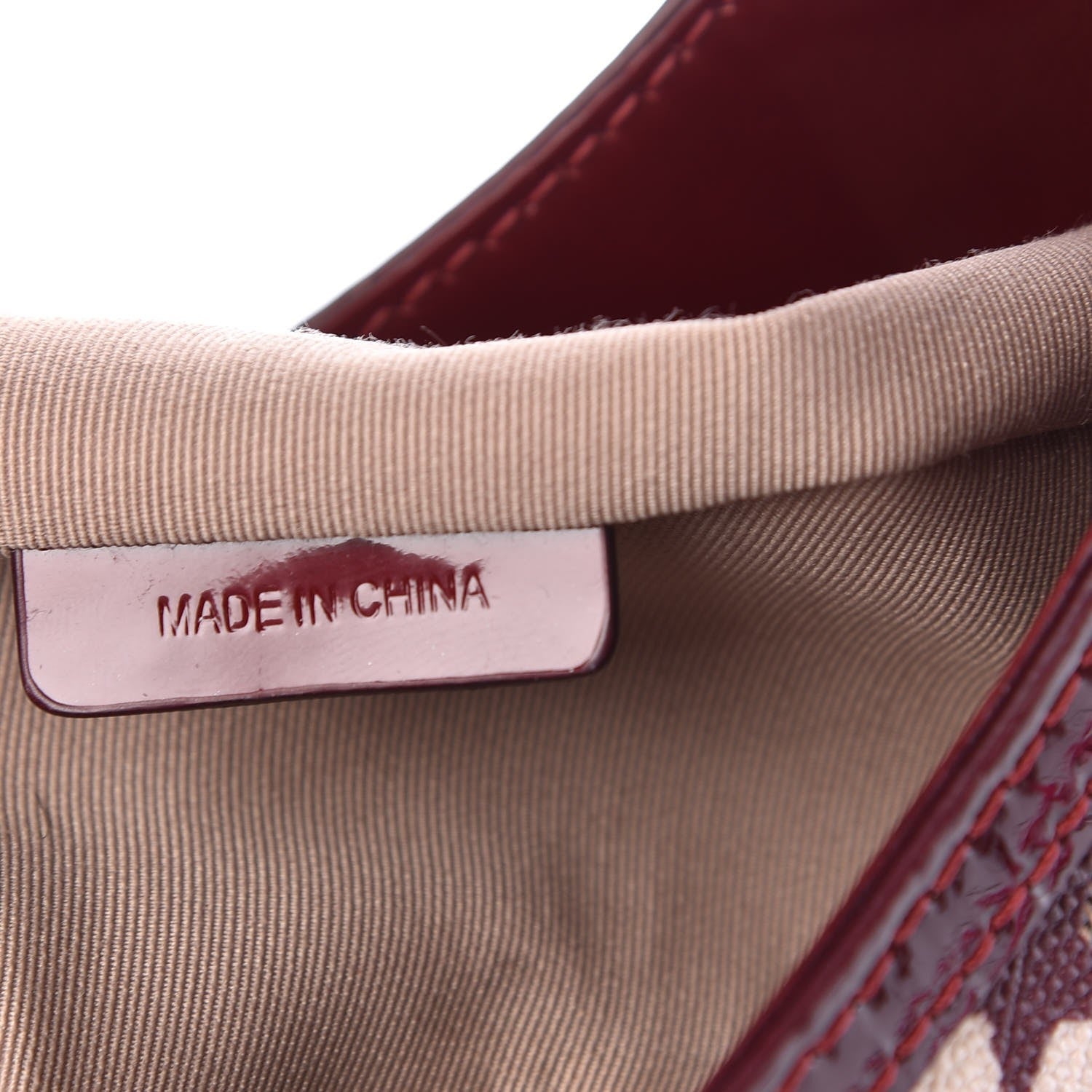 Burberry Patent Supernova Check Stars Small Hernville Hobo Berry Red 7 of 9