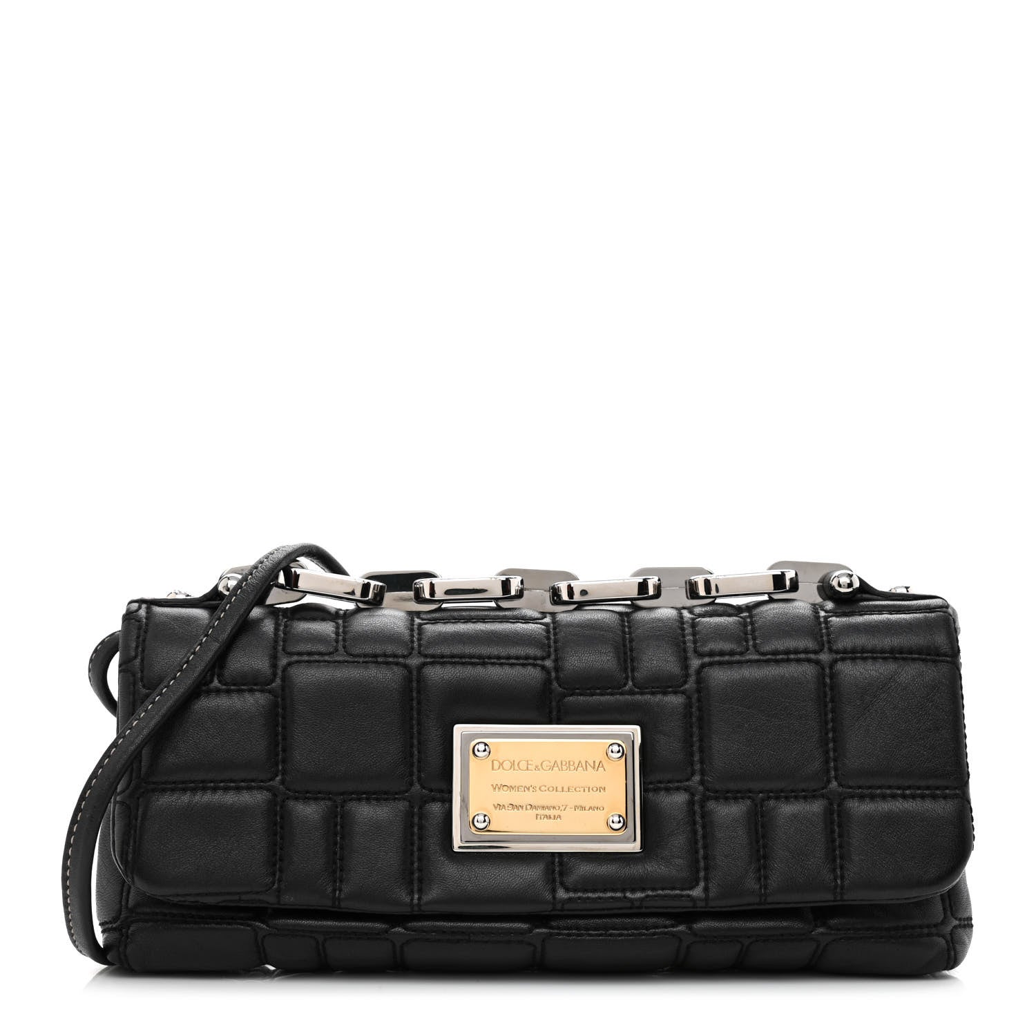 Dolce & Gabbana Nappa Miss Deco Shoulder Bag Black 1 of 11