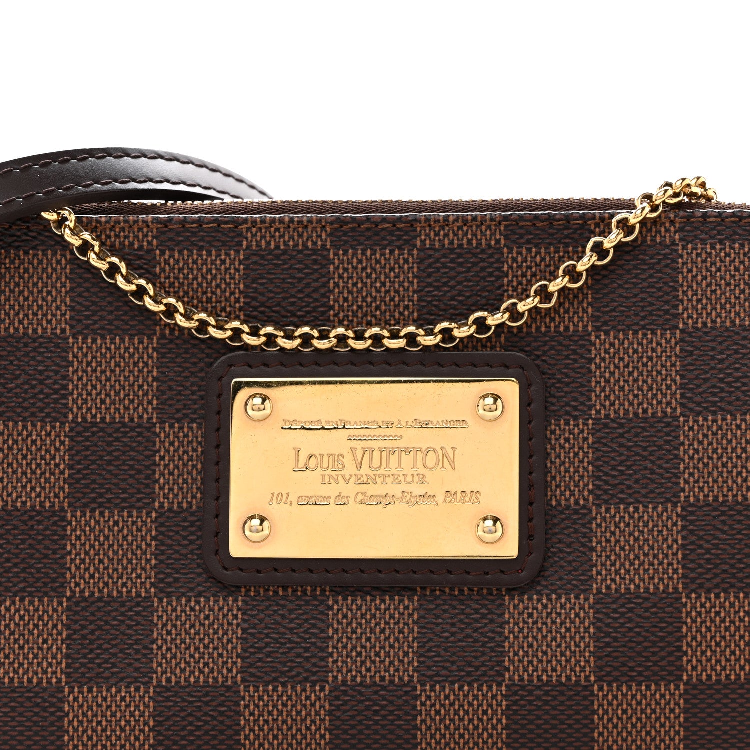 Louis Vuitton Damier Ebene Eva Clutch 8 of 13