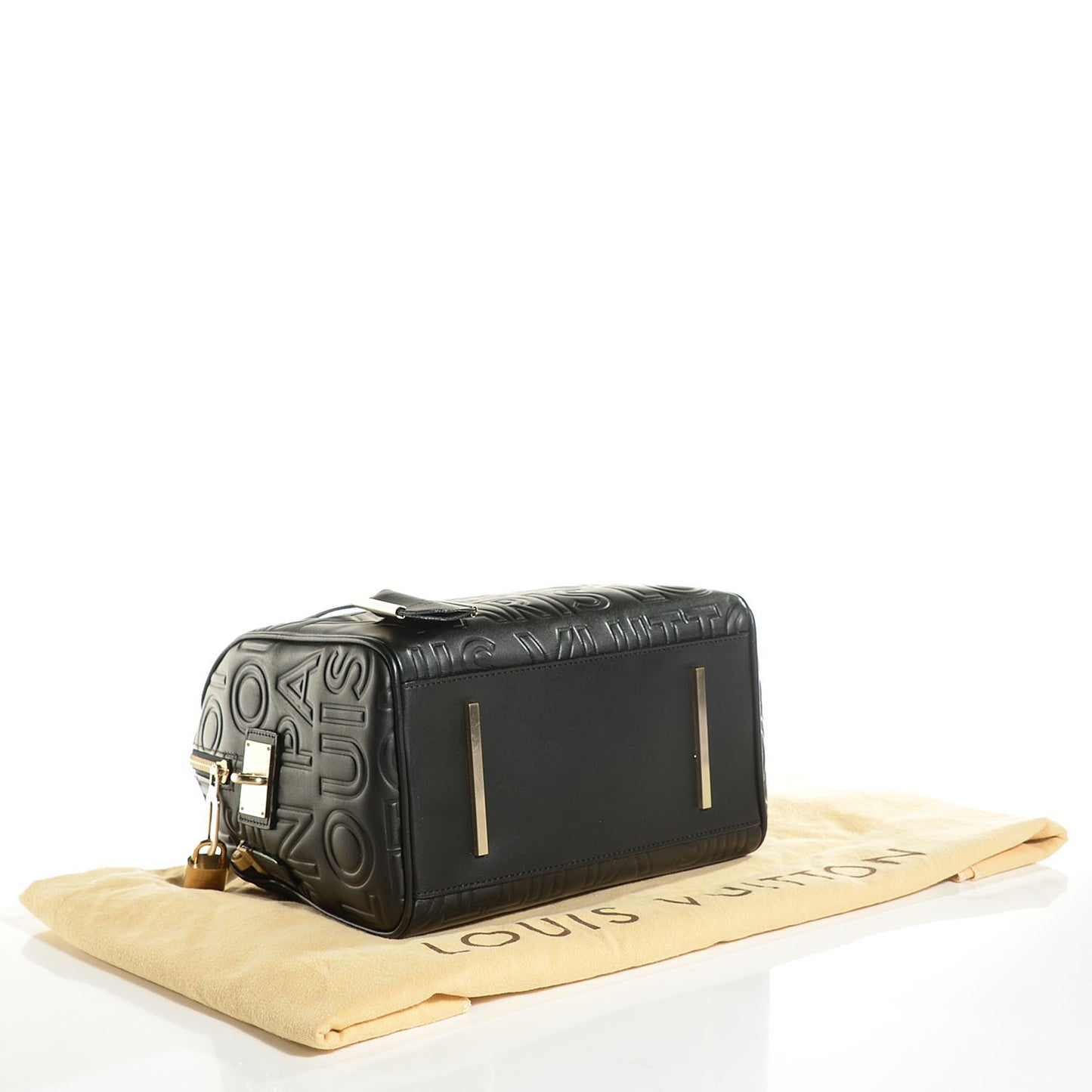 Calfskin Embossed Mini Cube Speedy Black