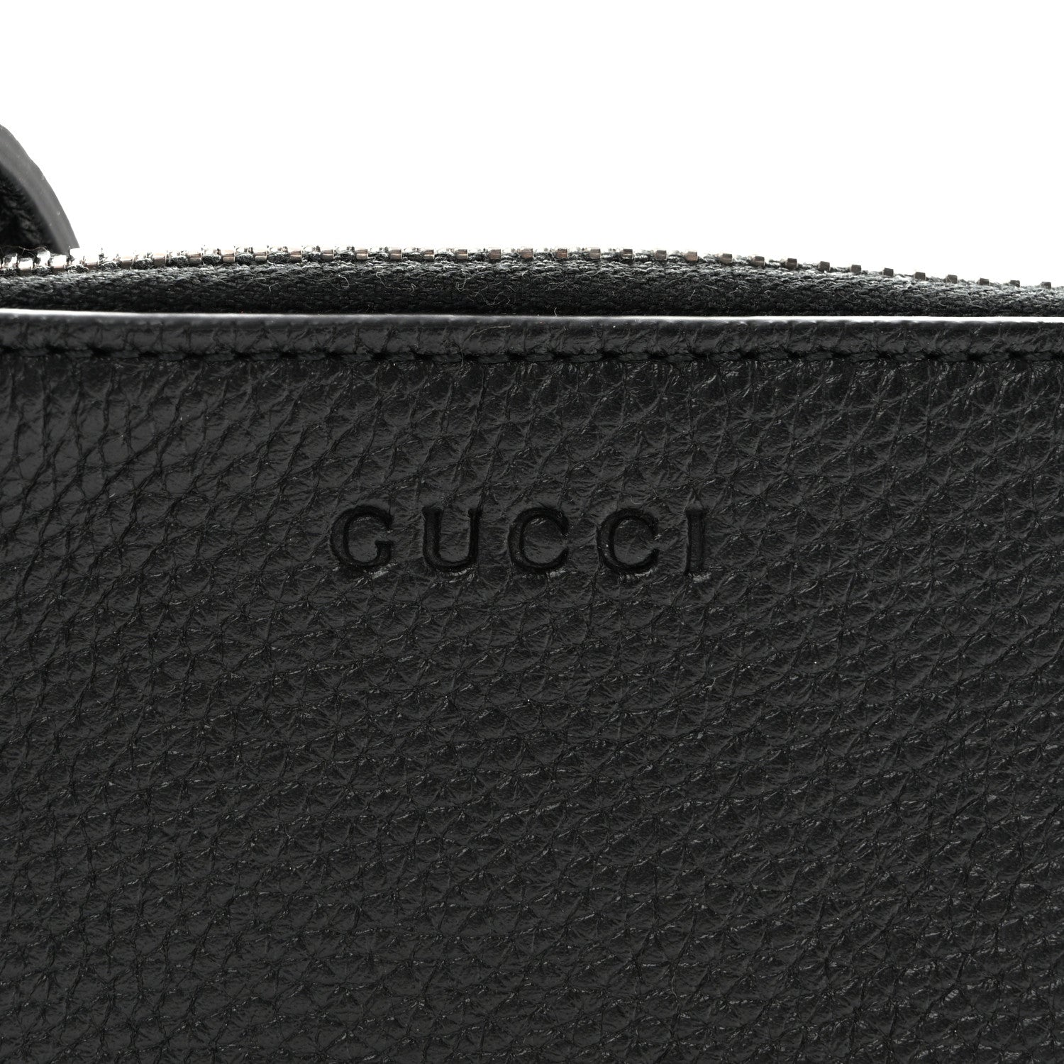 Gucci Pebbled Calfskin Mini B Shoudler Bag Black 8 of 10