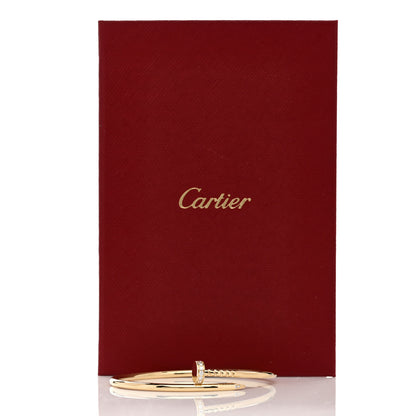 Cartier 18K Yellow Gold Diamond Small Juste Un Clou Bracelet 15 5 of 5