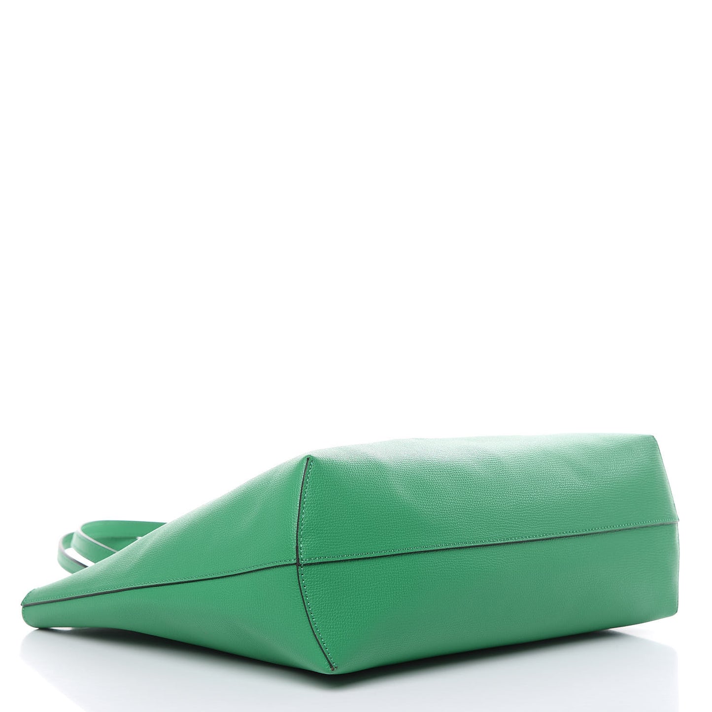 Vitello Vienna Enamel F is Fendi Shopping Tote Green Taupe