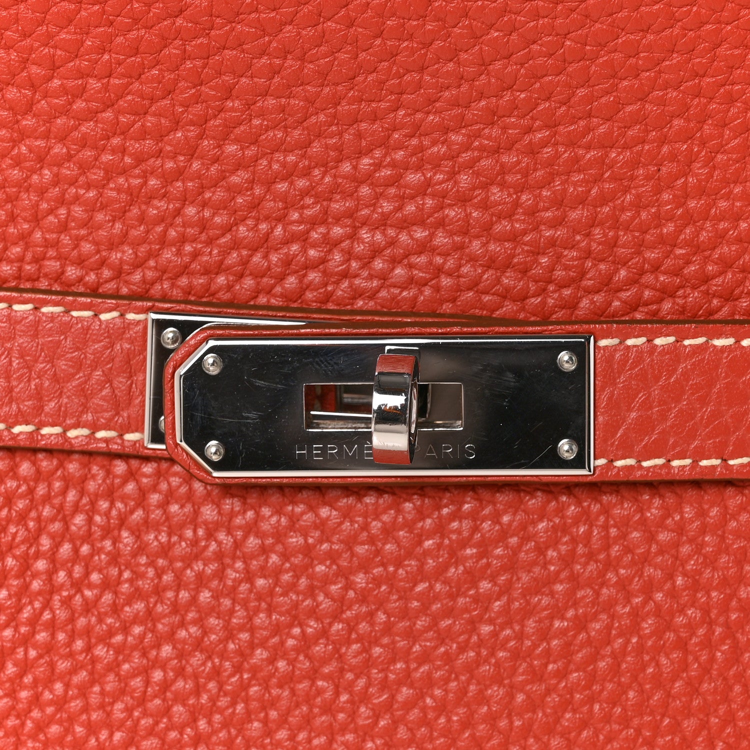 Hermes Taurillon Clemence Bi-Color Jypsiere 28 Sanguine Bougainvillea 11 of 16