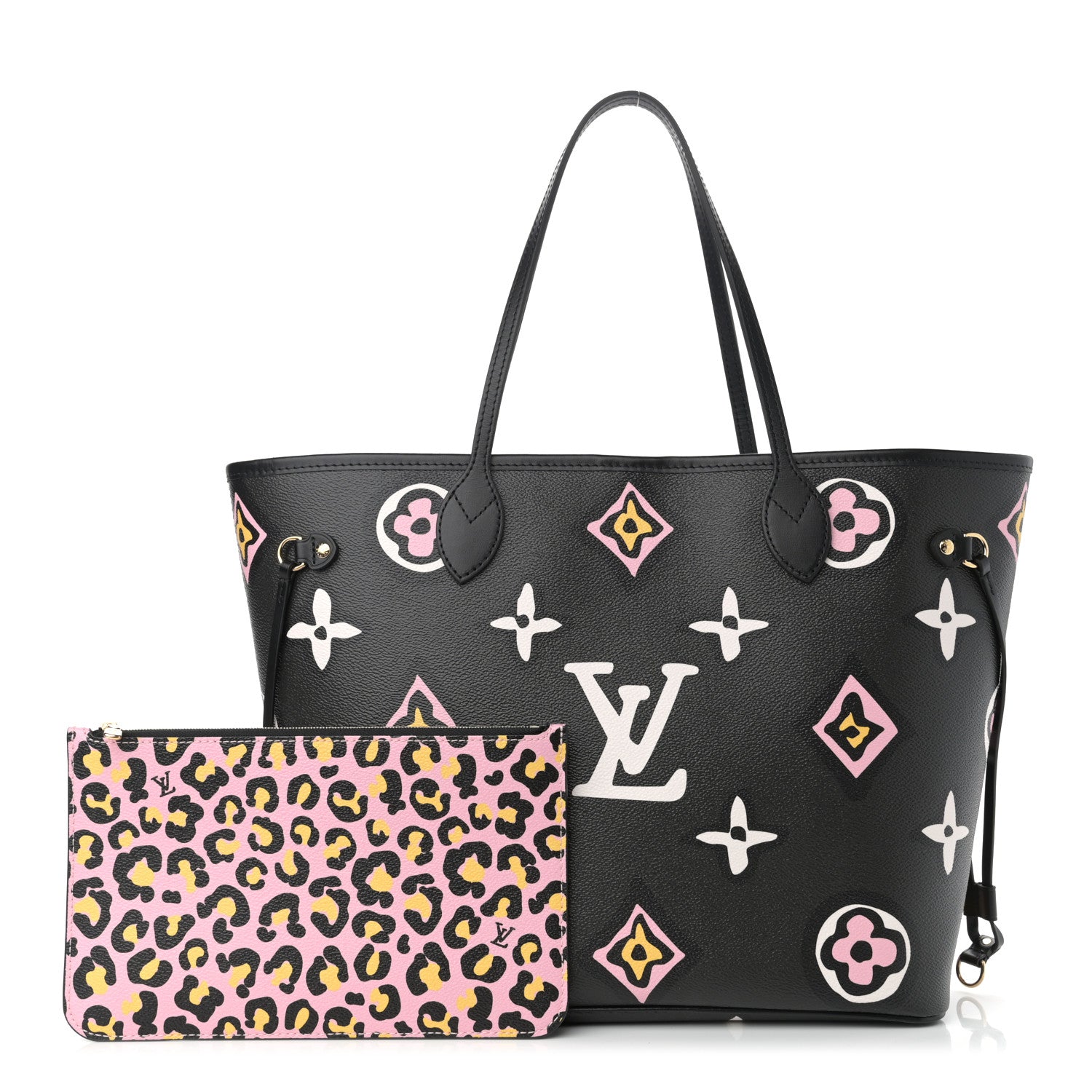Louis Vuitton Monogram Giant Wild At Heart Neverfull MM Black 1 of 11