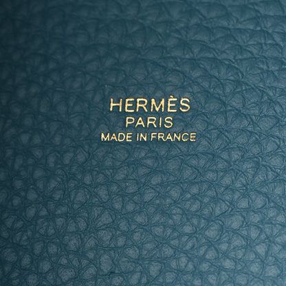 Hermes Taurillon Clemence Picotin Lock 18 PM New Blue Jean 6 of 10