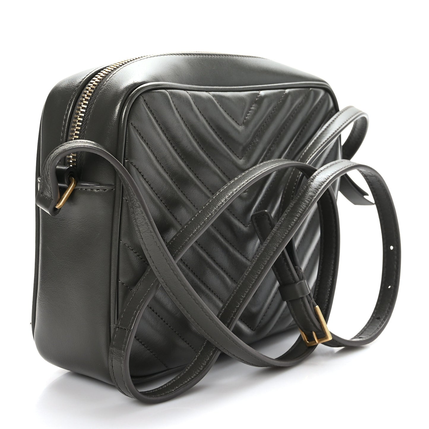 Calfskin Matelasse Monogram Lou Camera Bag Pebble