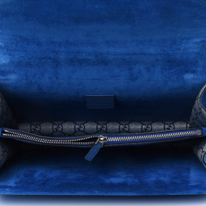 Gucci GG Supreme Monogram Blooms Small Dionysus Shoulder Bag Beige Navy Vintage Blue 4 of 4