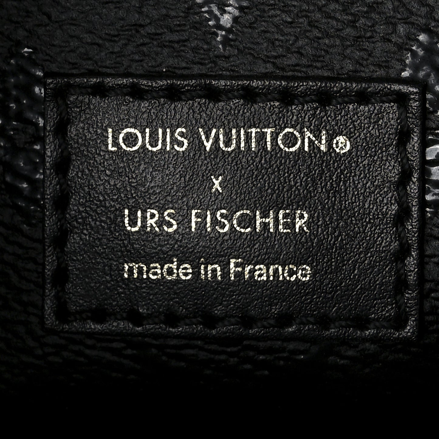 X UF Tufted Monogram Speedy Bandouliere 25 Black Red