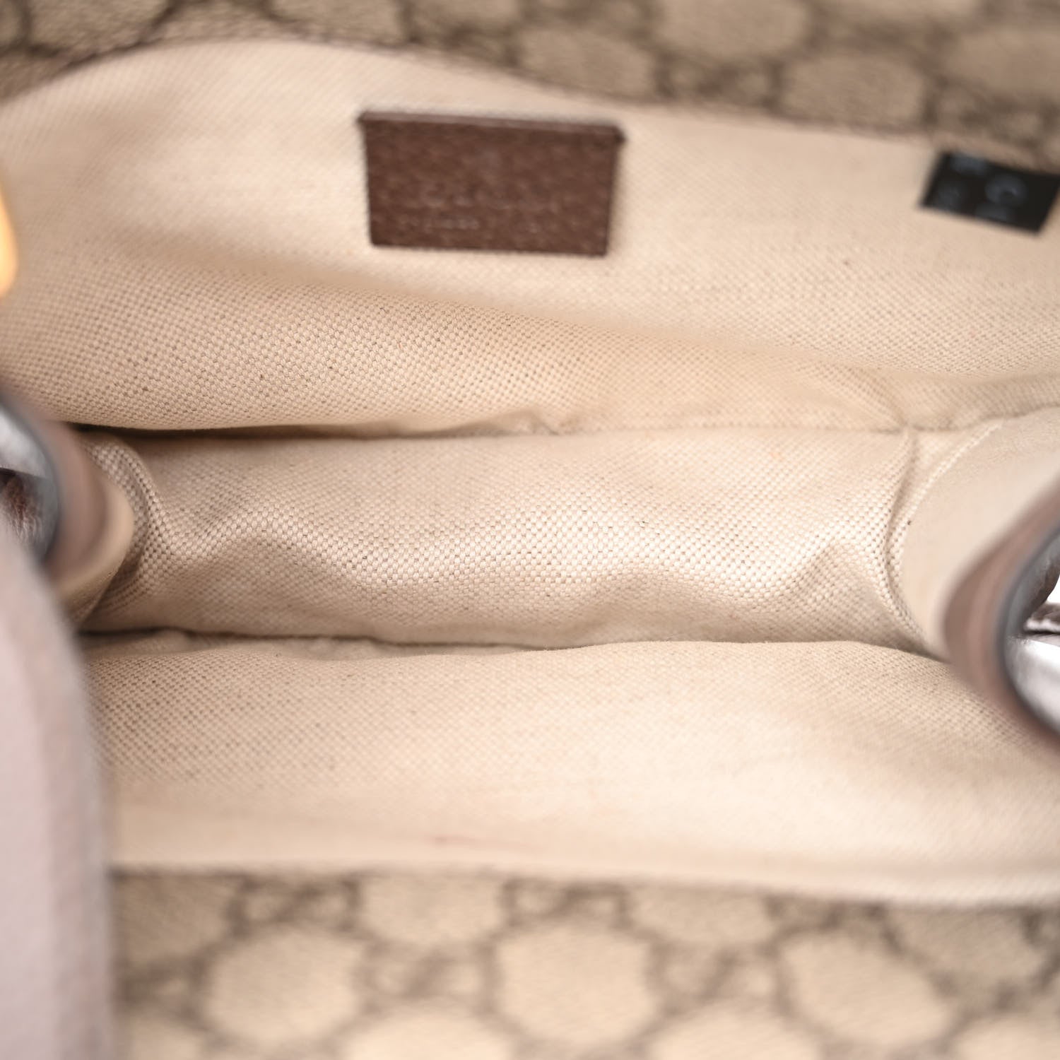 Gucci GG Supreme Monogram Web Small Neo Vintage Double Flap Messenger Bag Beige New Acero 7 of 14
