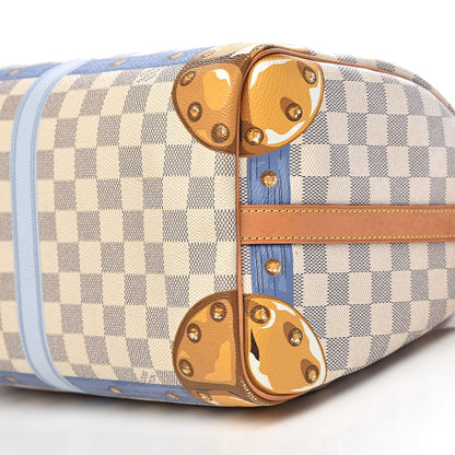Louis Vuitton Damier Azur Summer Trunks Speedy Bandouliere 30 9 of 11