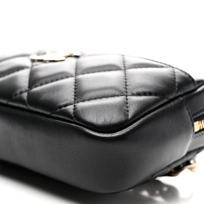 Chanel Lambskin Quilted Waist Bag With Pouch Black 11 of 11
