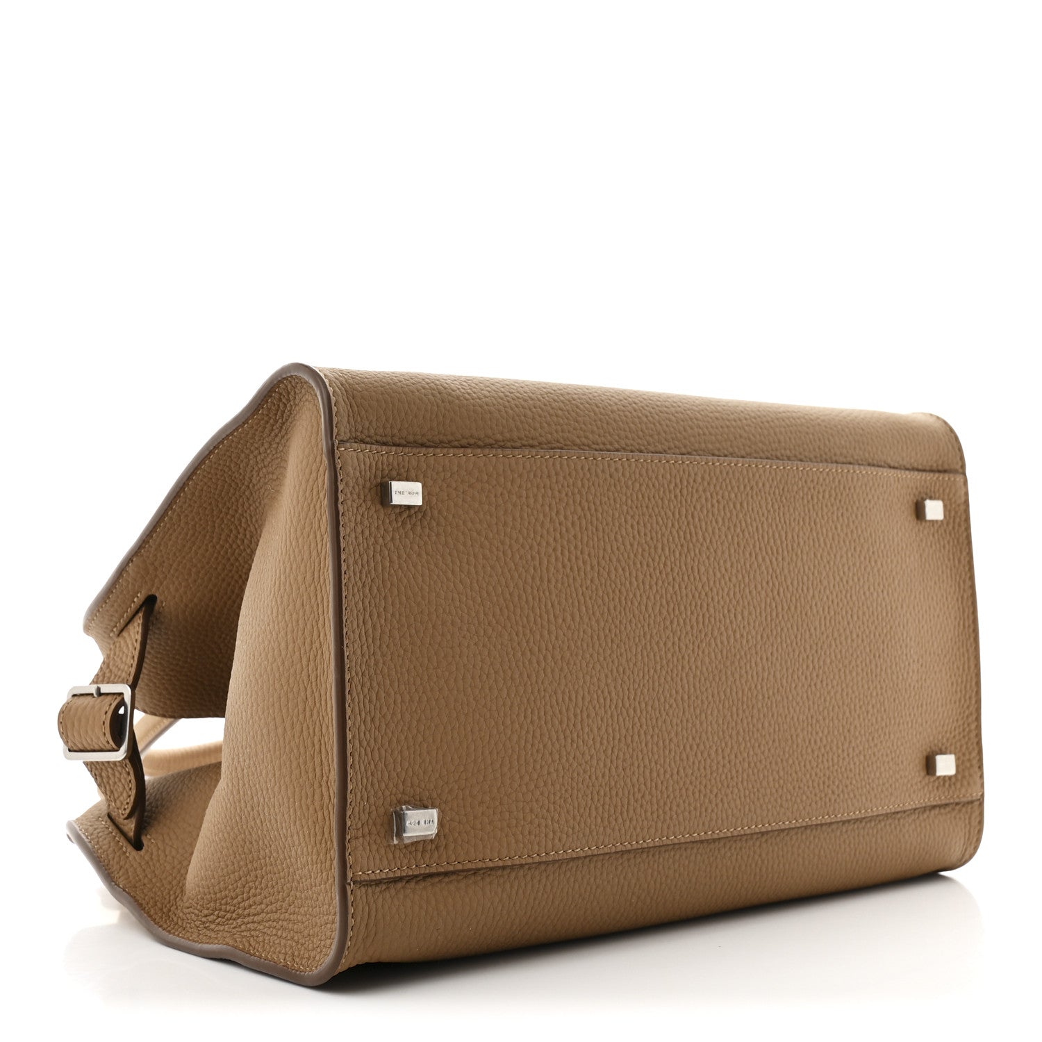 The Row Matte Grained Calfskin Soft Margaux 12 Sandpit 4 of 9