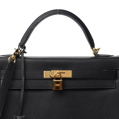 Hermes Togo Kelly Retourne 32 Black 12 of 12