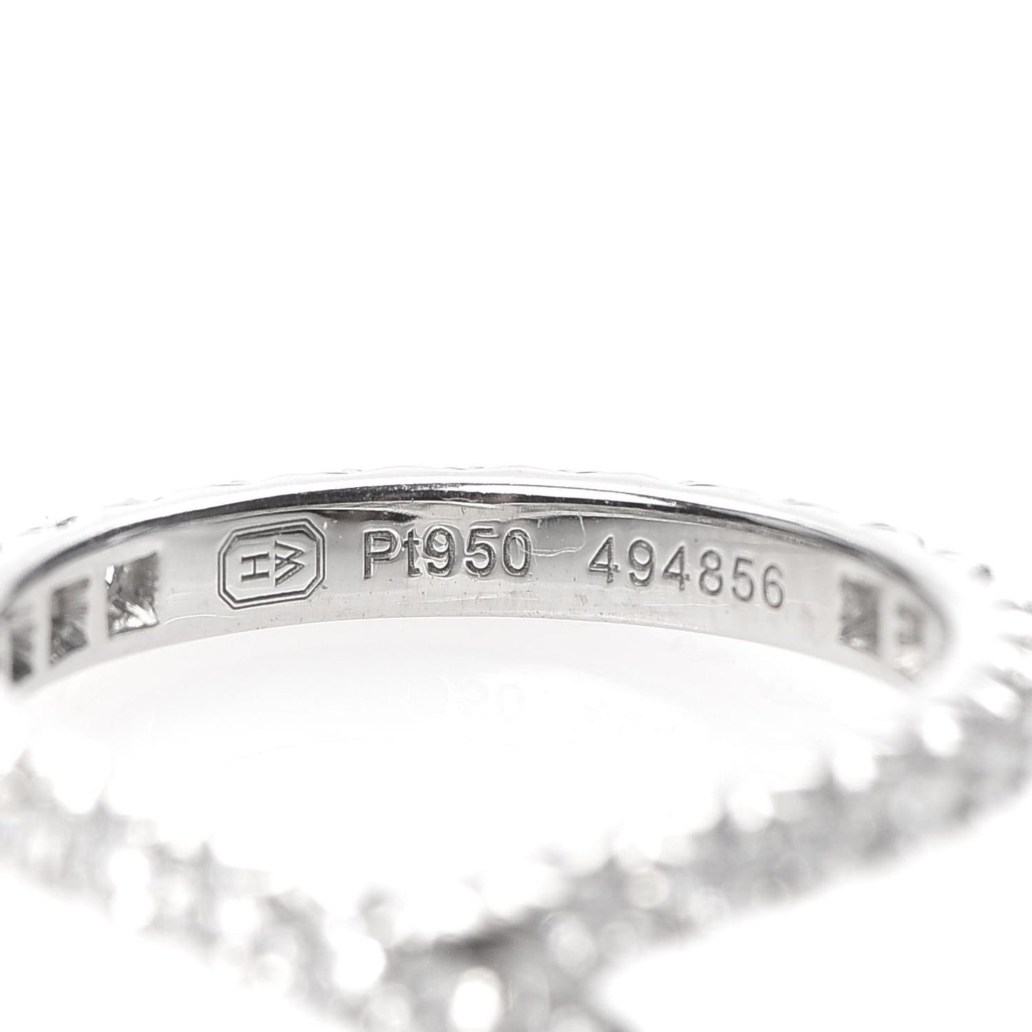Platinum Diamond Ribbon Wedding Band Ring 50 5.25