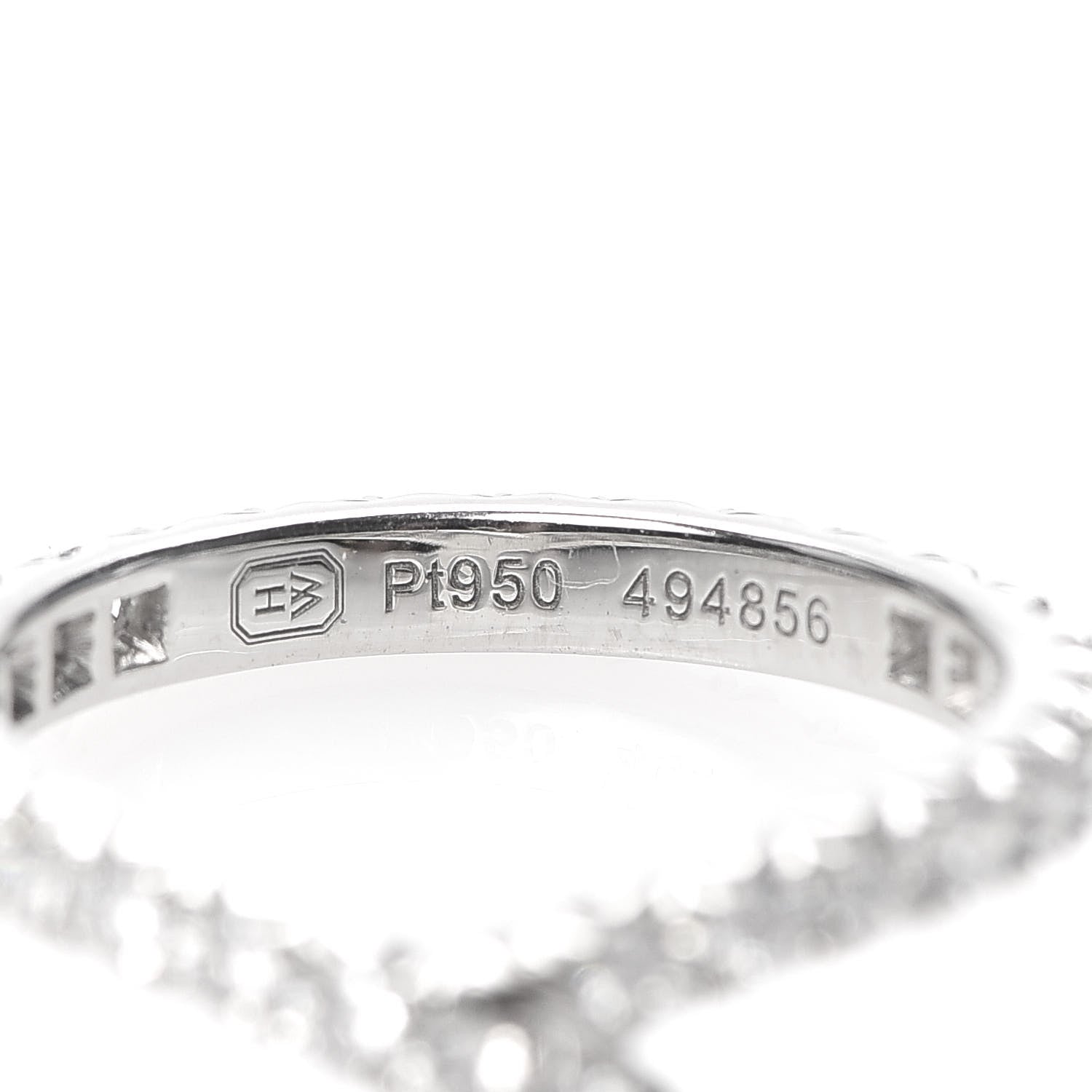 Harry Winston Platinum Diamond Ribbon Wedding Band Ring 50 5.25 6 of 9
