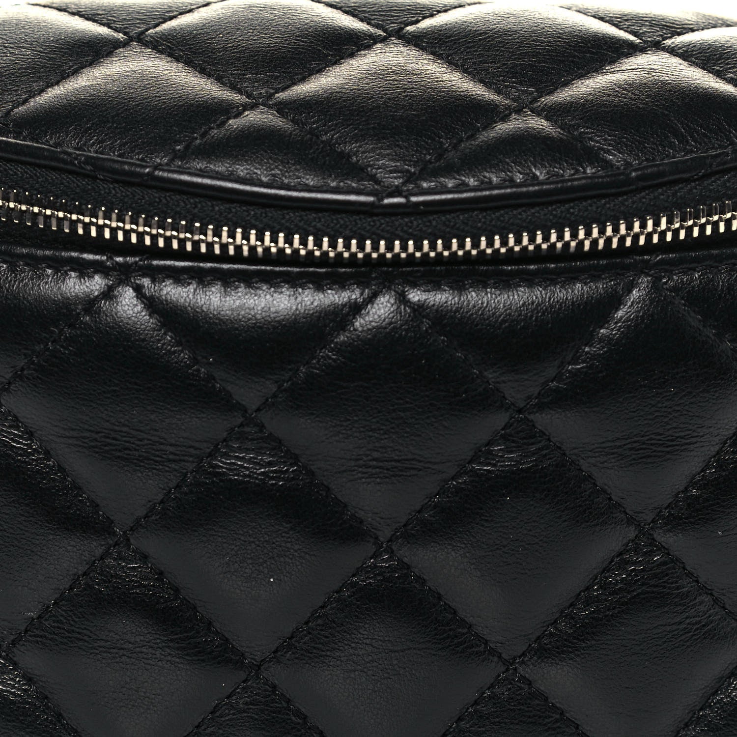 Chanel Calfskin Quilted Waist Belt Bag Black 7 of 12