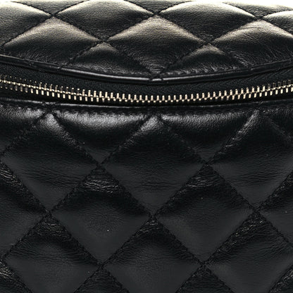 Chanel Calfskin Quilted Waist Belt Bag Black 7 of 12