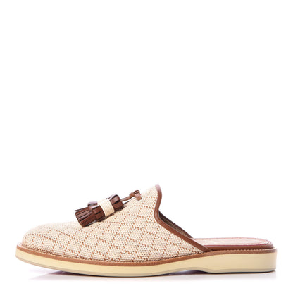 Christian Louboutin Calf Nappa Paille Matelasse Mens Youseffo Flat 41 Beige Cuoio 1 of 8