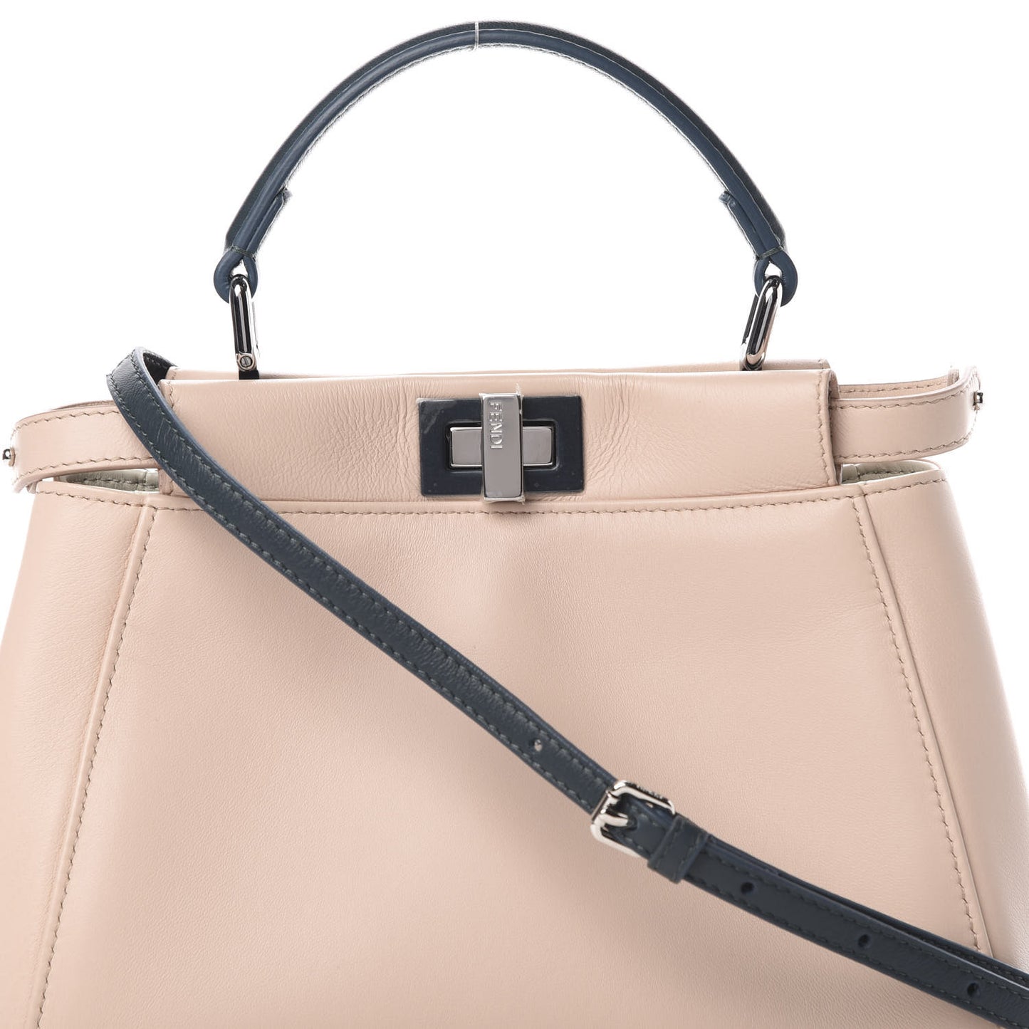 Nappa Colorblock Mini Peekaboo Iconic Satchel Soap Amazzonia Opal