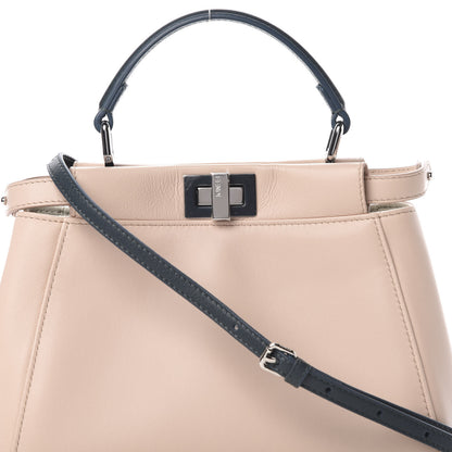Fendi Nappa Colorblock Mini Peekaboo Iconic Satchel Soap Amazzonia Opal 11 of 14
