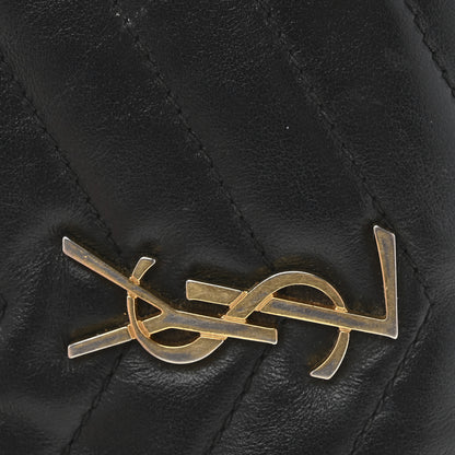 Saint Laurent Calfskin Matelasse Monogram Key Pouch Black 10 of 12