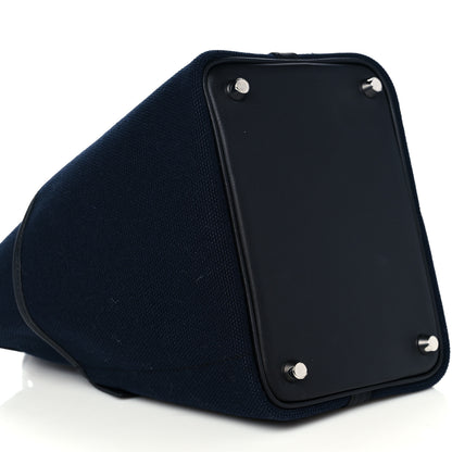 Hermes Toile Goeland Swift Cargo Picotin Lock 18 Bleu Marine 8 of 10