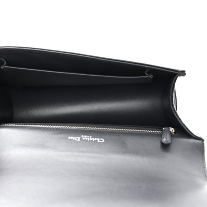 Christian Dior Metallic Patent Micro-Cannage Medium Diorama Flap Bag Graphite 5 of 11