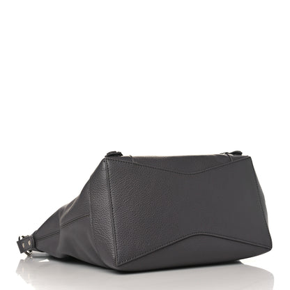 Balenciaga Grained Calfskin Silver Hardware Small Neo Classic Hobo Dark Grey 4 of 9