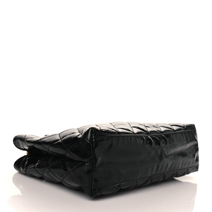 Chanel Patent Quilted Tote Black 3 of 12