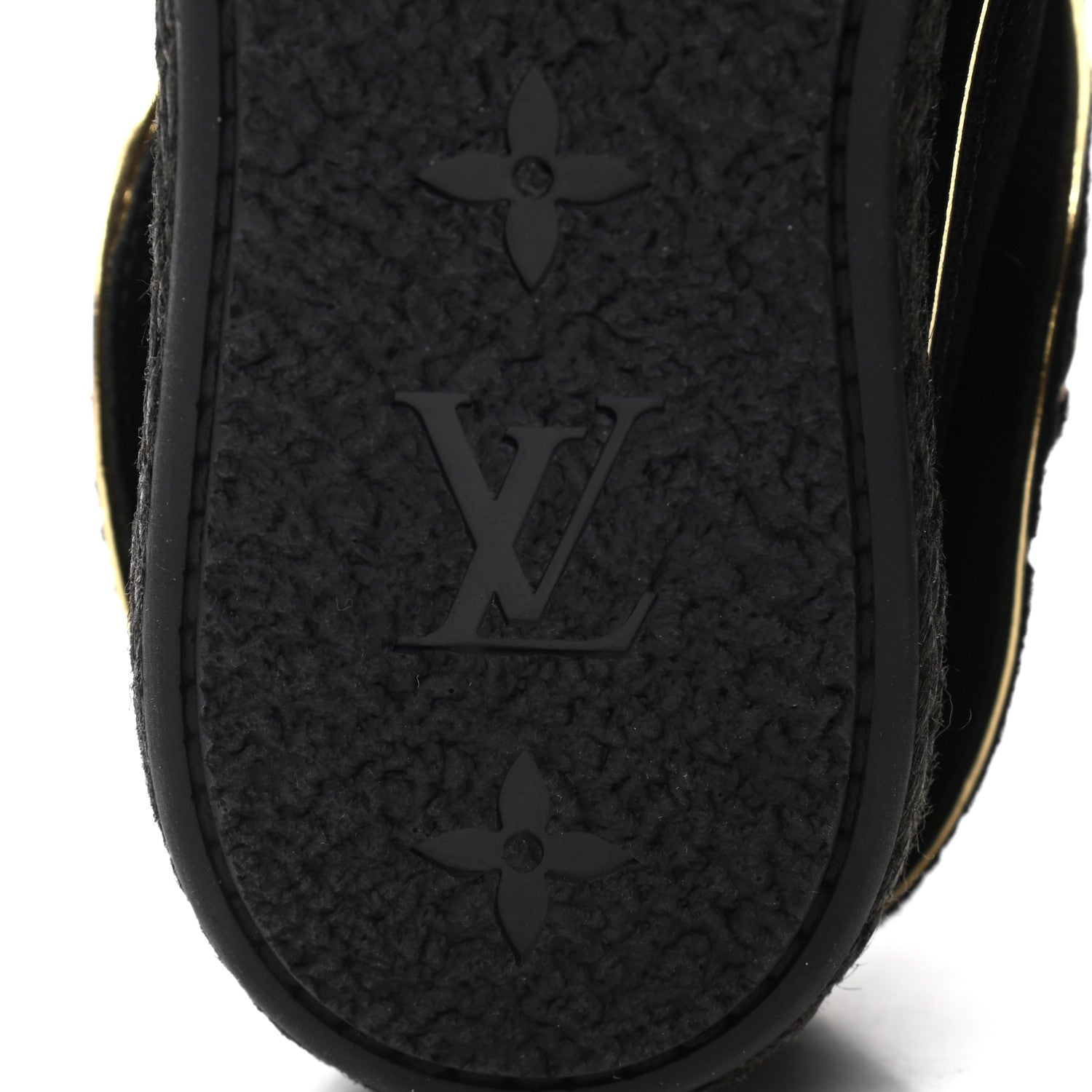 Louis Vuitton Suede Fold Over Sneakers 35.5 Black 6 of 9