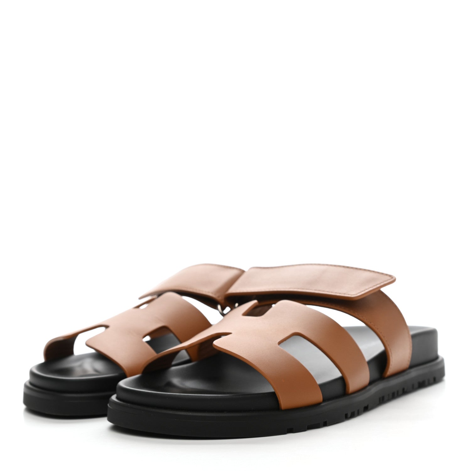 Hermes Calfskin Womens Chypre Sandals 36 Naturel 3 of 9
