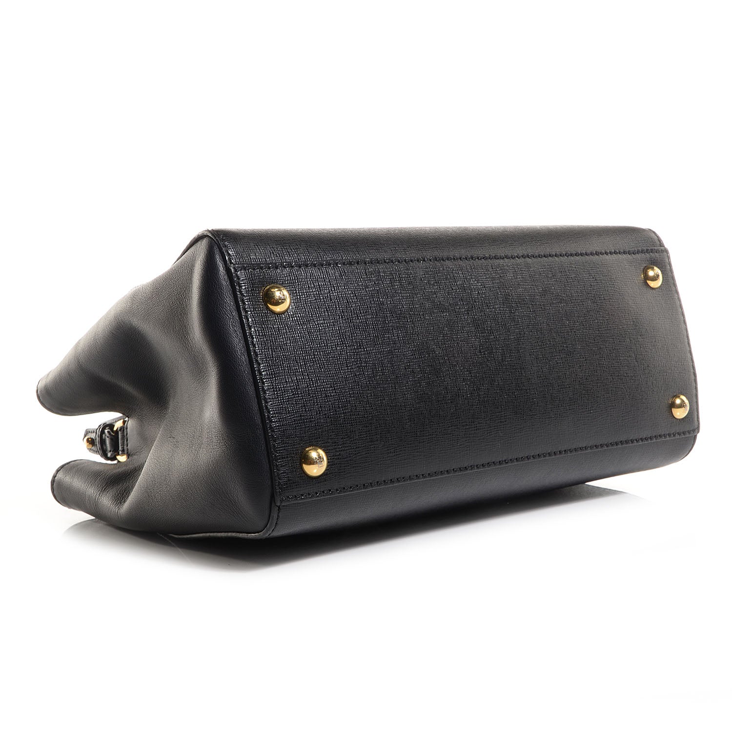 Fendi Vitello Elite Petite 2Jours Tote Black 5 of 10
