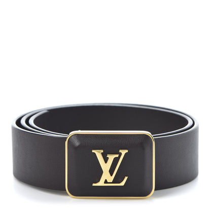 Louis Vuitton Calfskin Ecrin Belt 75 30 Amarante 1 of 6