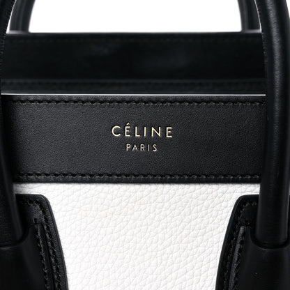 Celine Smooth Drummed Calfskin Nano Tri-Color Luggage White 6 of 13