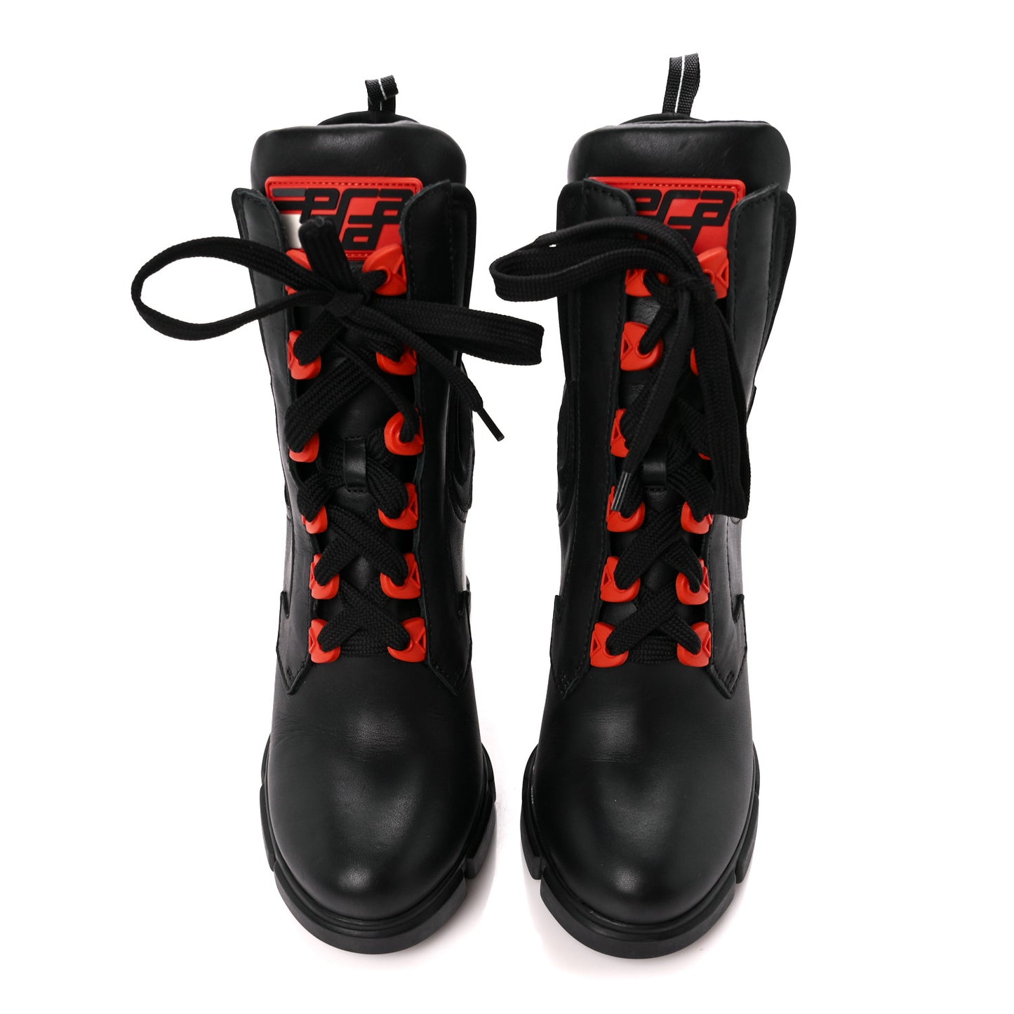 Vitello Montana Neoprene Lace Up Chelsea 110mm Ankle Boots 39 Black Arancio