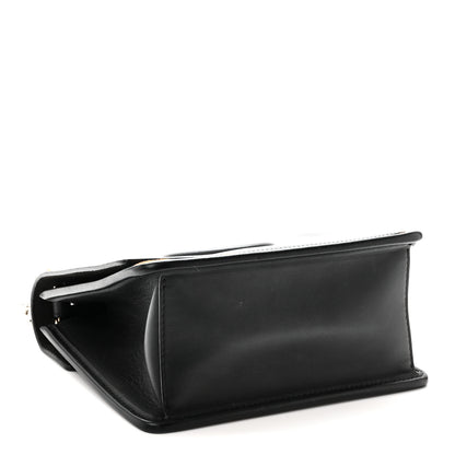 Fendi Vitello Century Velvet F is Fendi FF Small Kan I Shoulder Bag Black Tobacco 4 of 10