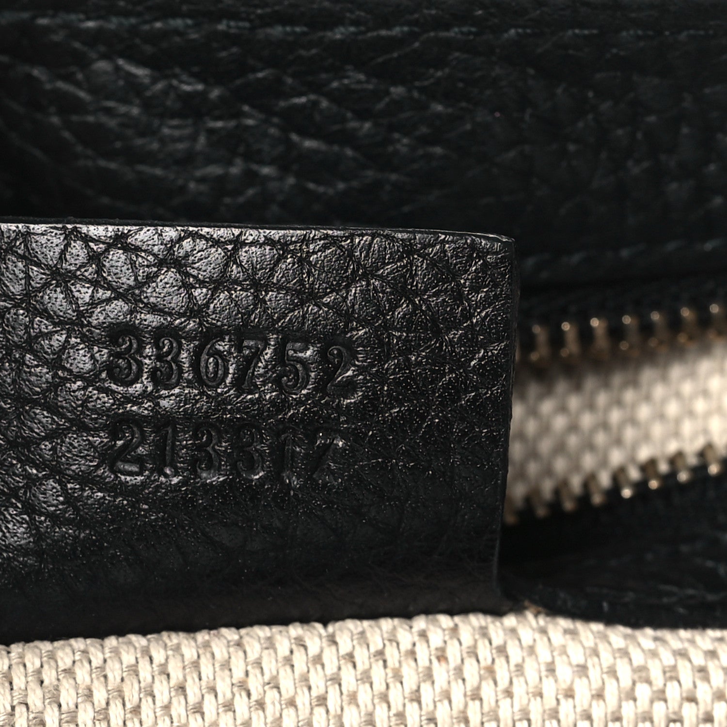 Gucci Pebbled Calfskin Medium Soho Flap Crossbody Black 7 of 9