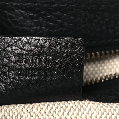 Gucci Pebbled Calfskin Medium Soho Flap Crossbody Black 7 of 9