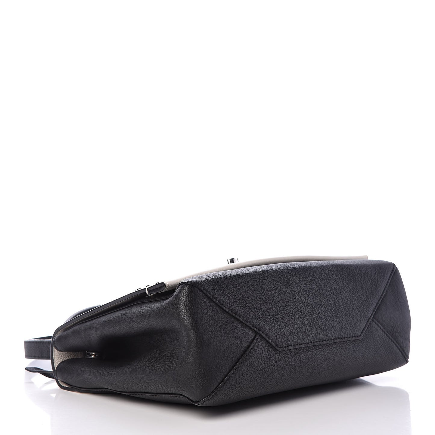 Calfskin Mechanical Flowers Lockme II Black White