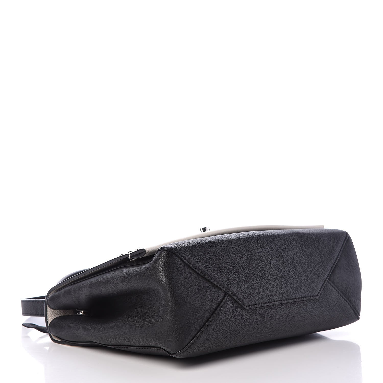 Louis Vuitton Calfskin Mechanical Flowers Lockme II Black White 4 of 12