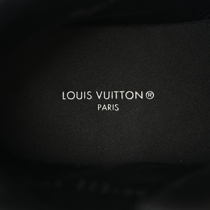 Louis Vuitton Calfskin Patent Monogram Ruby Flat Ranger Boots 37 Black 6 of 8