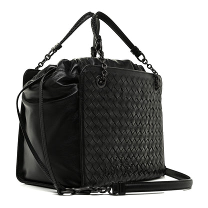 Bottega Veneta Nappa Ayers Intrecciato Small Tote Nero Black 3 of 18