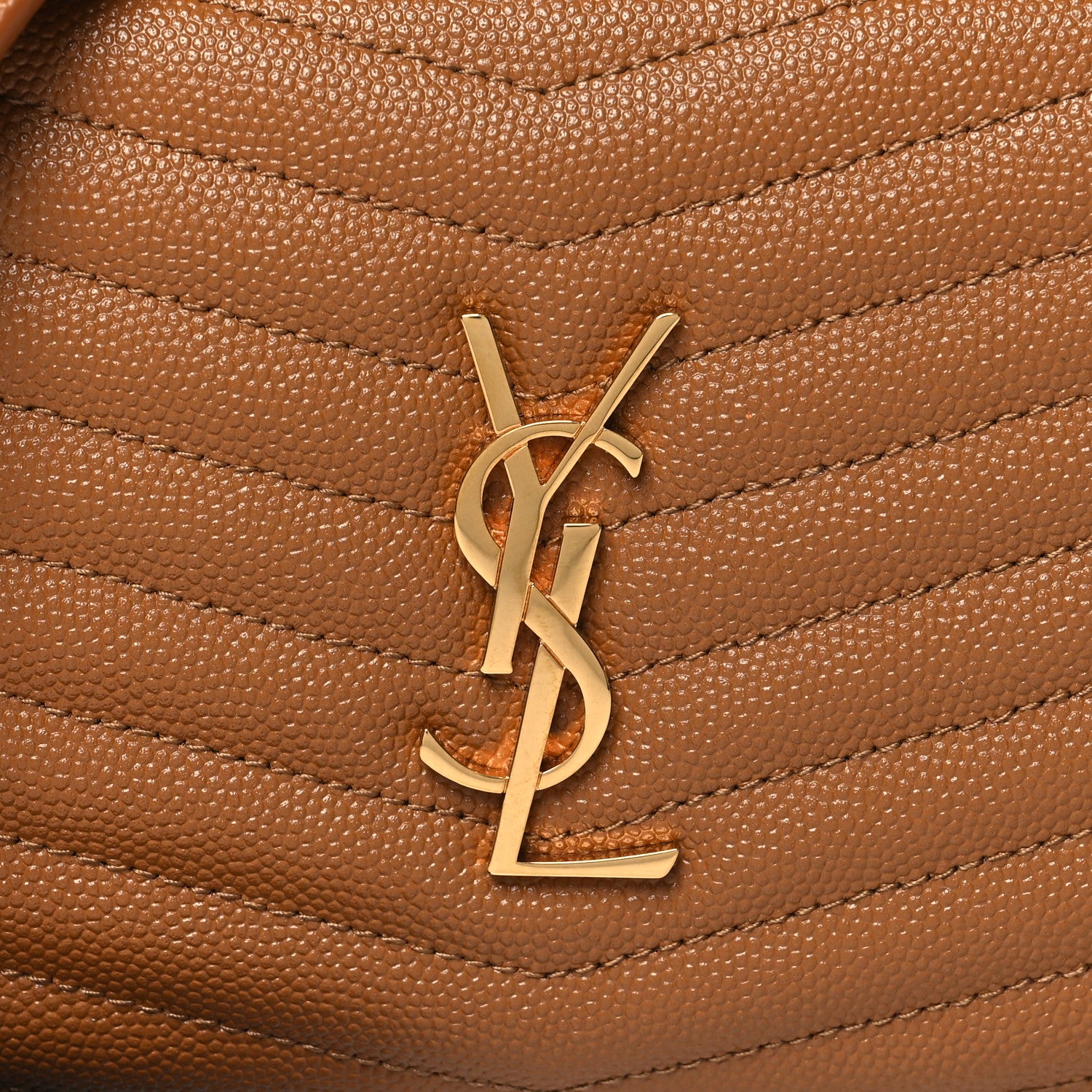 Saint Laurent Grain De Poudre Matelasse Monogram Mini Lou Camera Bag Dark Natural 8 of 11