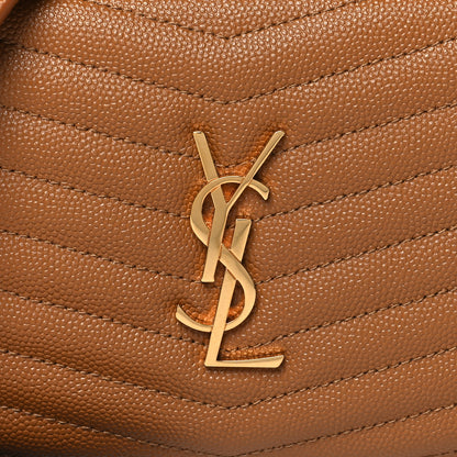 Saint Laurent Grain De Poudre Matelasse Monogram Mini Lou Camera Bag Dark Natural 8 of 11