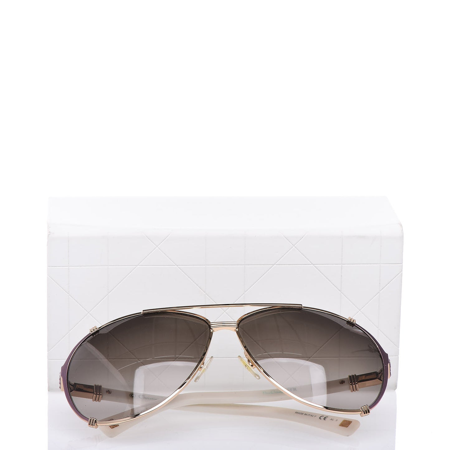 Chicago 2 Aviator Sunglasses White