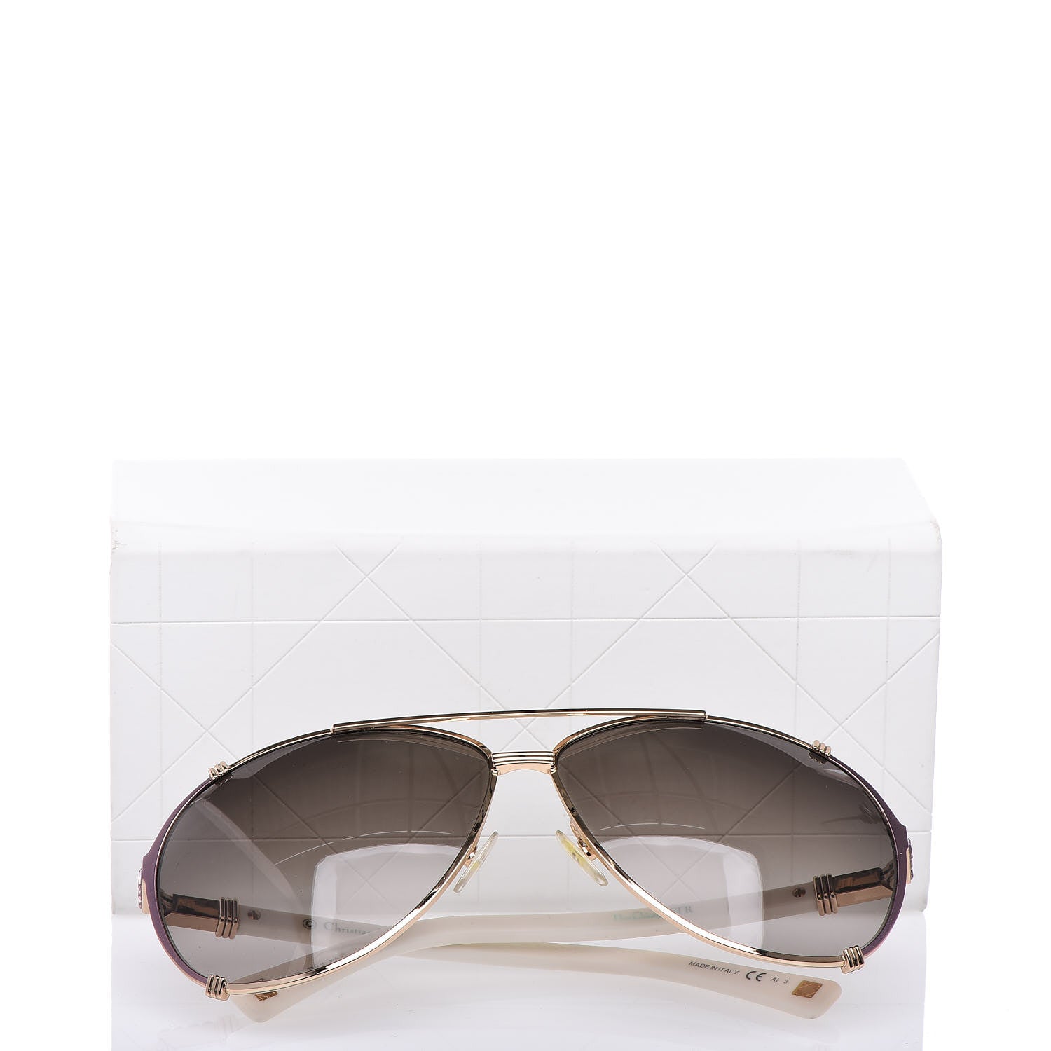 Christian Dior Chicago 2 Aviator Sunglasses White 12 of 12