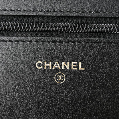 Chanel Caviar Quilted Boy Wallet On Chain WOC Black 6 of 11